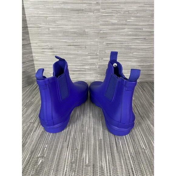 Hunter Womens Original Waterproof Chelsea Rain Boot‎ Blue Size 4B - Picture 6 of 8